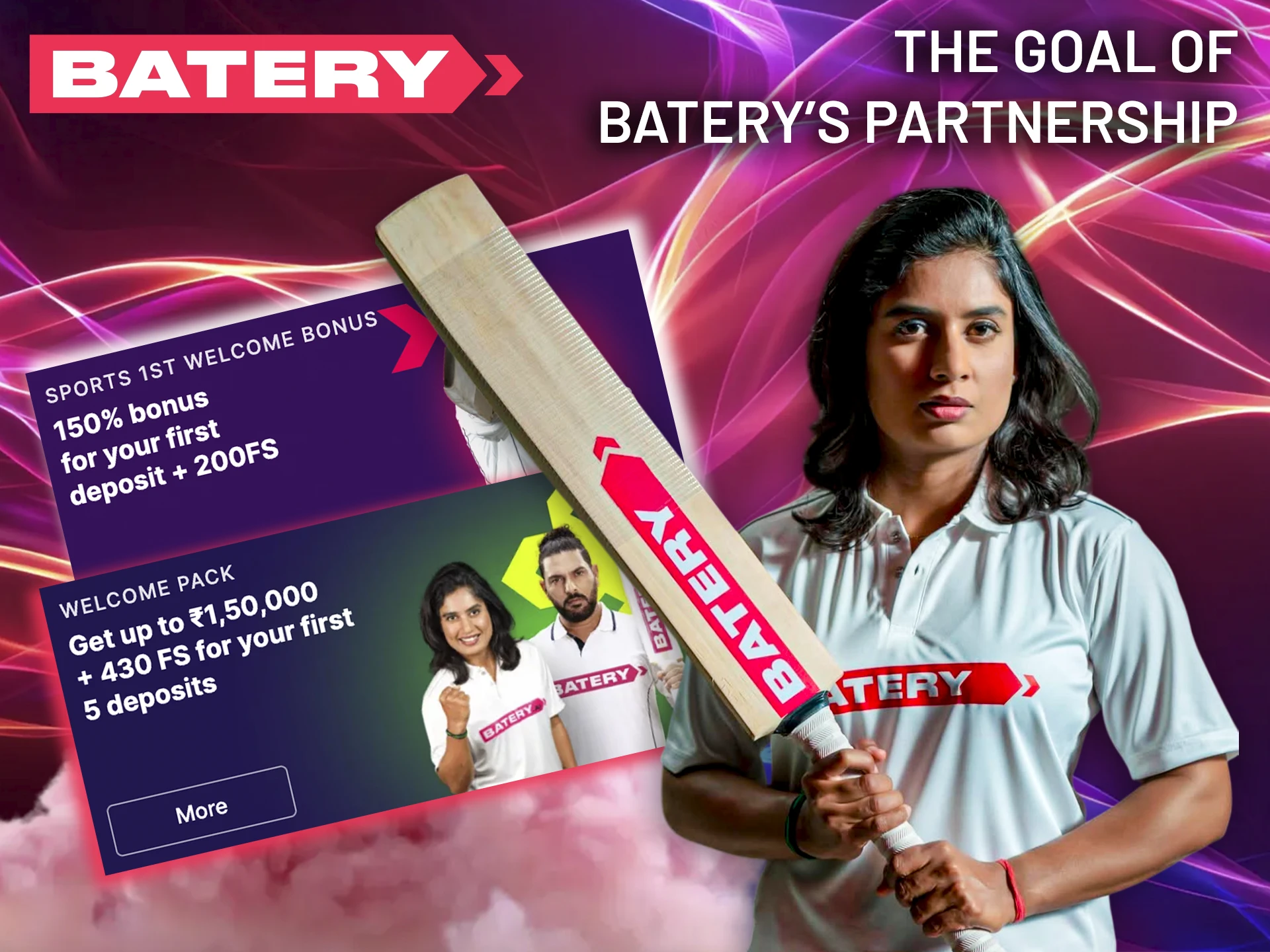 Find out about the main objectives of the collaboration between the bookmaker Batery and cricket stars.