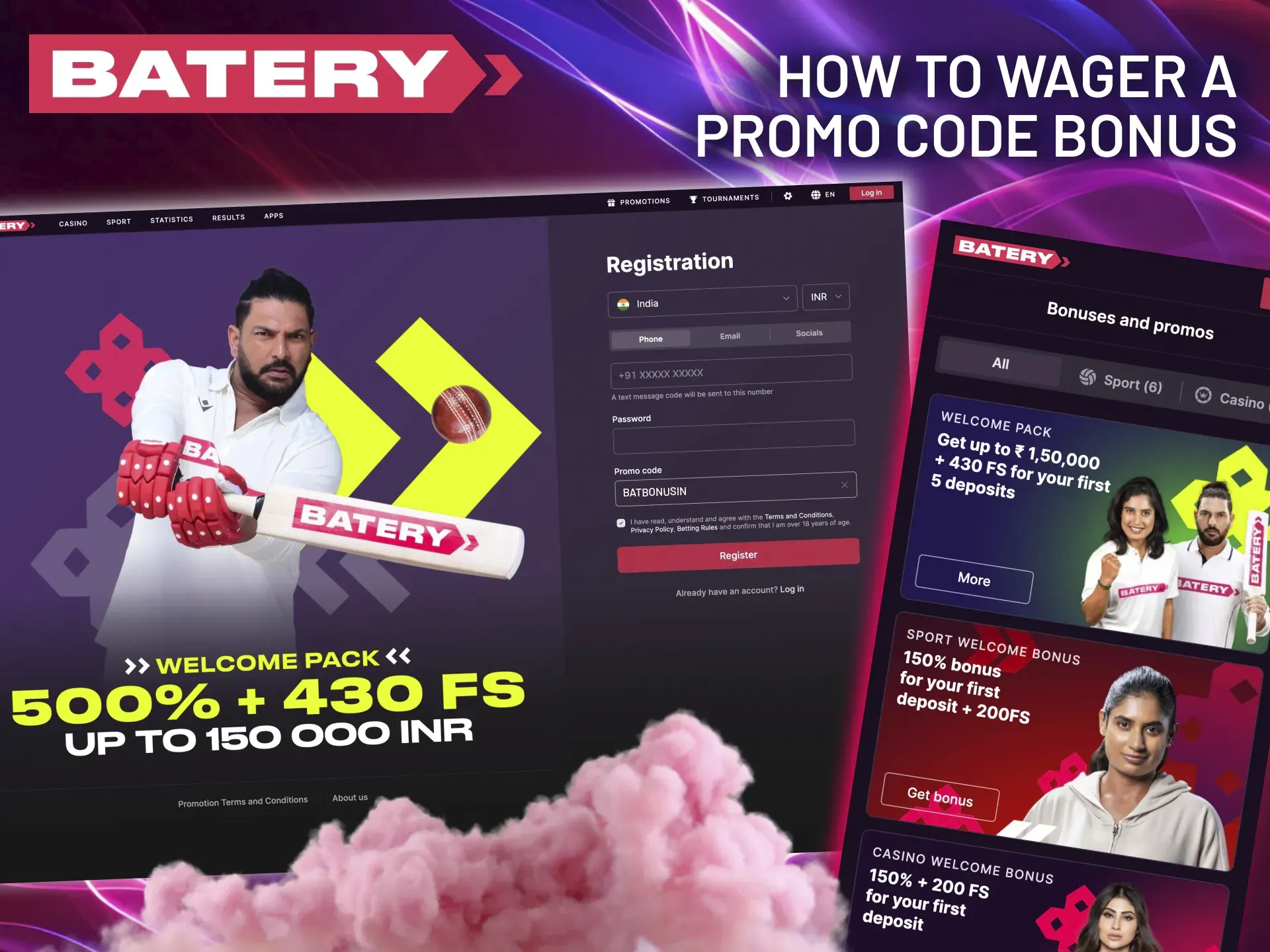 Meet Batery’s wagering rules to unlock promo bonus withdrawals.